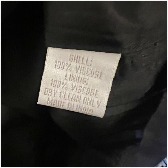 Soft Surroundings Embroidered Chiffon Black Knee Skirt Size XL Gold Embroidery - Picture 6 of 9